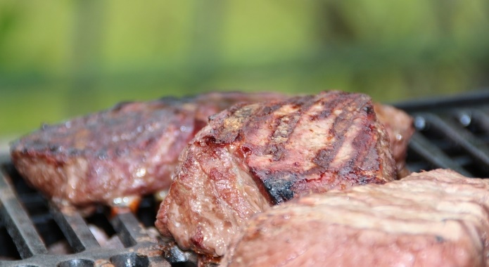 grilled steak meat