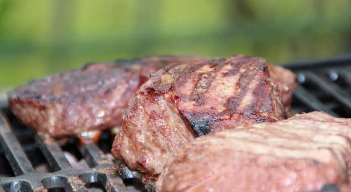 grilled steak meat