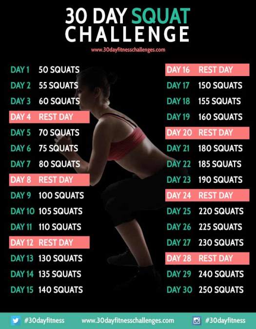 30 day squat challenge guide