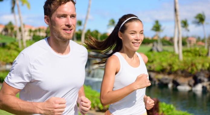 couple running