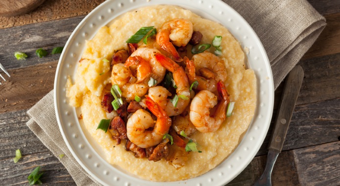 shrimps with grits