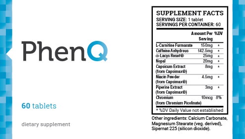 phenq ingredients on label